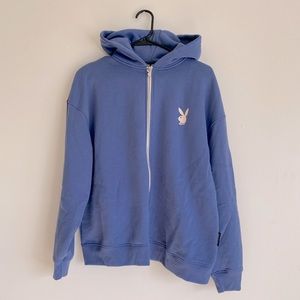 Oversized playboy x misguided zip up